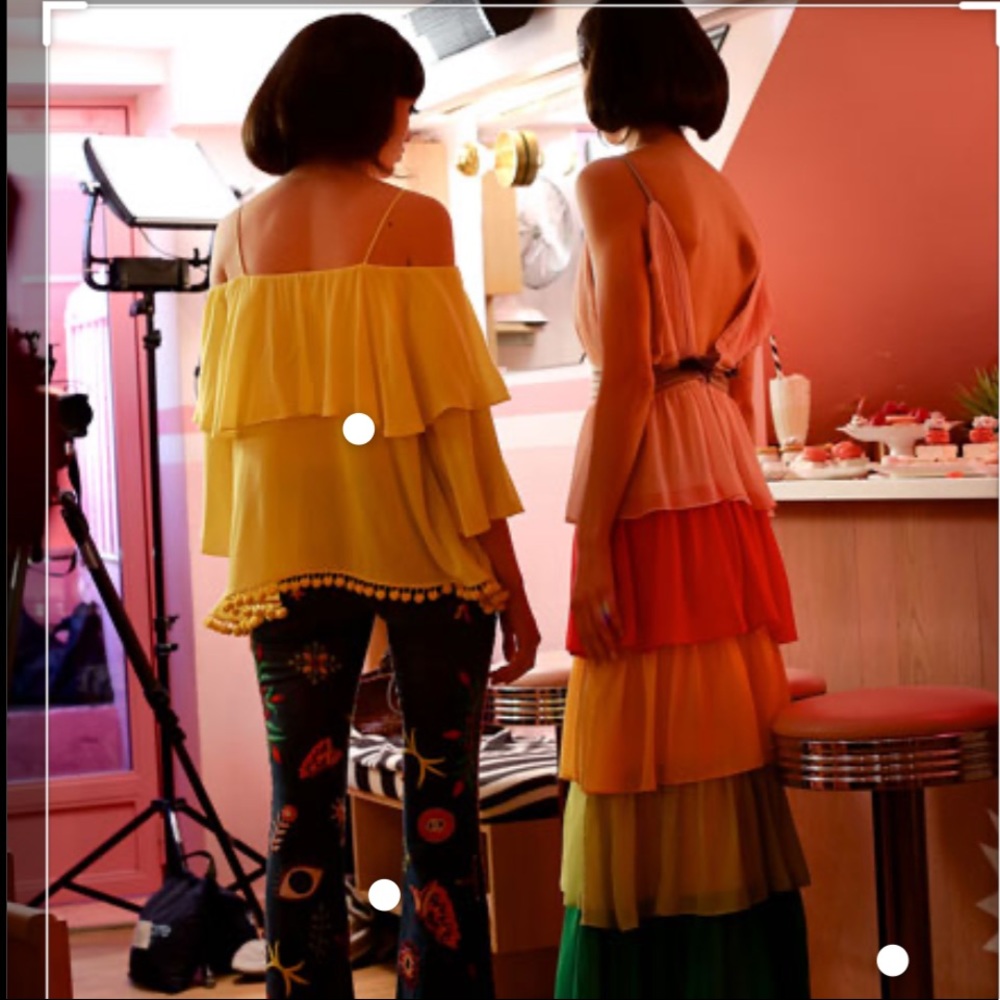 Alice + Olivia "Luba" Chiffon Gown - Picture 2 of 10